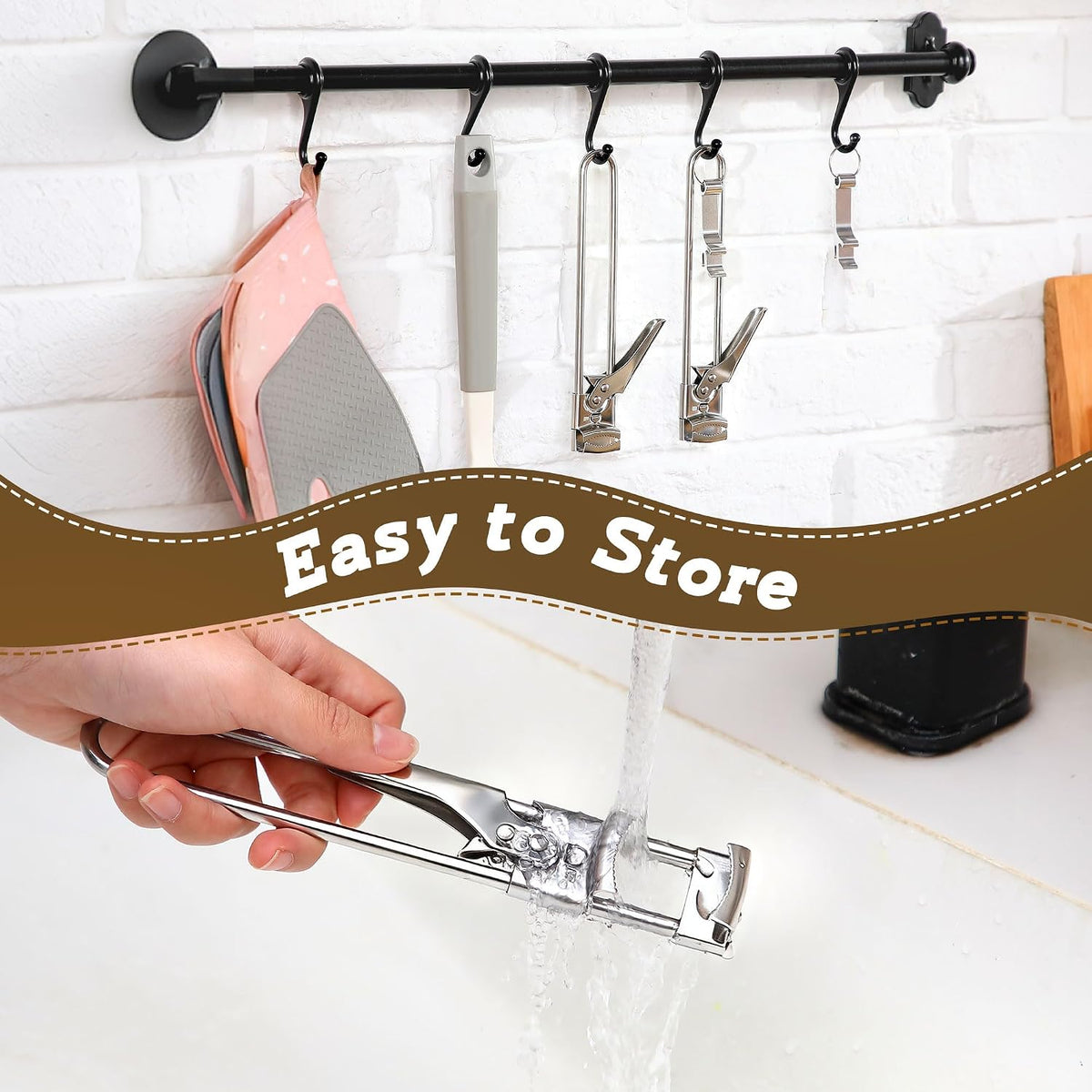 2 Pack Adjustable Stainless Steel Jar Opener with Keychain Bottle Open