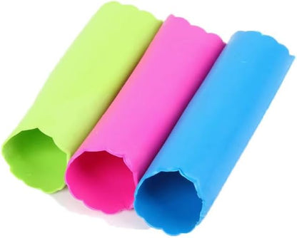 3Pcs Garlic Peeler Tube, Silicone Garlic Roller, Easy to Peel Garlic Cloves, Useful Kitchen Tool for Garlic (3colors)