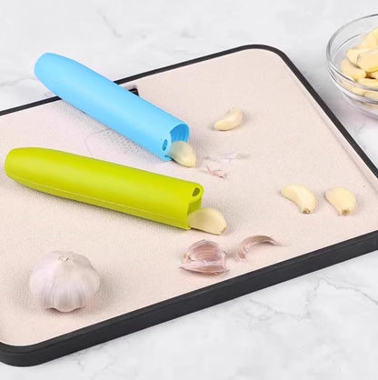 3Pcs Garlic Peeler Tube, Silicone Garlic Roller, Easy to Peel Garlic Cloves, Useful Kitchen Tool for Garlic (3colors)
