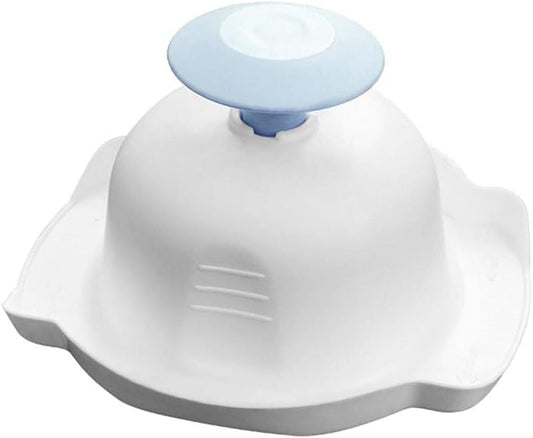 1Pc Blue Food Safety Holder for Mandolin Slicer or Grater, Food Slicer Cutter Finger Guard for Mandoline Slicer Grater ,Finger Anti-Cut Protectors for Vegetable GraterCutting, Mandolines and Slicers