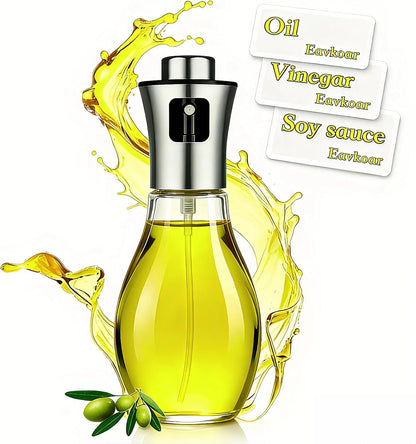 oil sprayer for cooking，Olive Oil Fine Mist Spray Bottle6.7oz/200ml | Portion control mist for air fryer, salad, BBQ, refillable & reusable, fine mist olive oil kitchen sprayer,labels