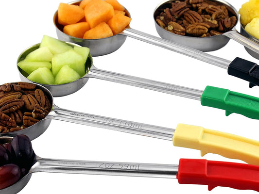 Portion Control Serving Spoons (6-Piece Ladle Set)
