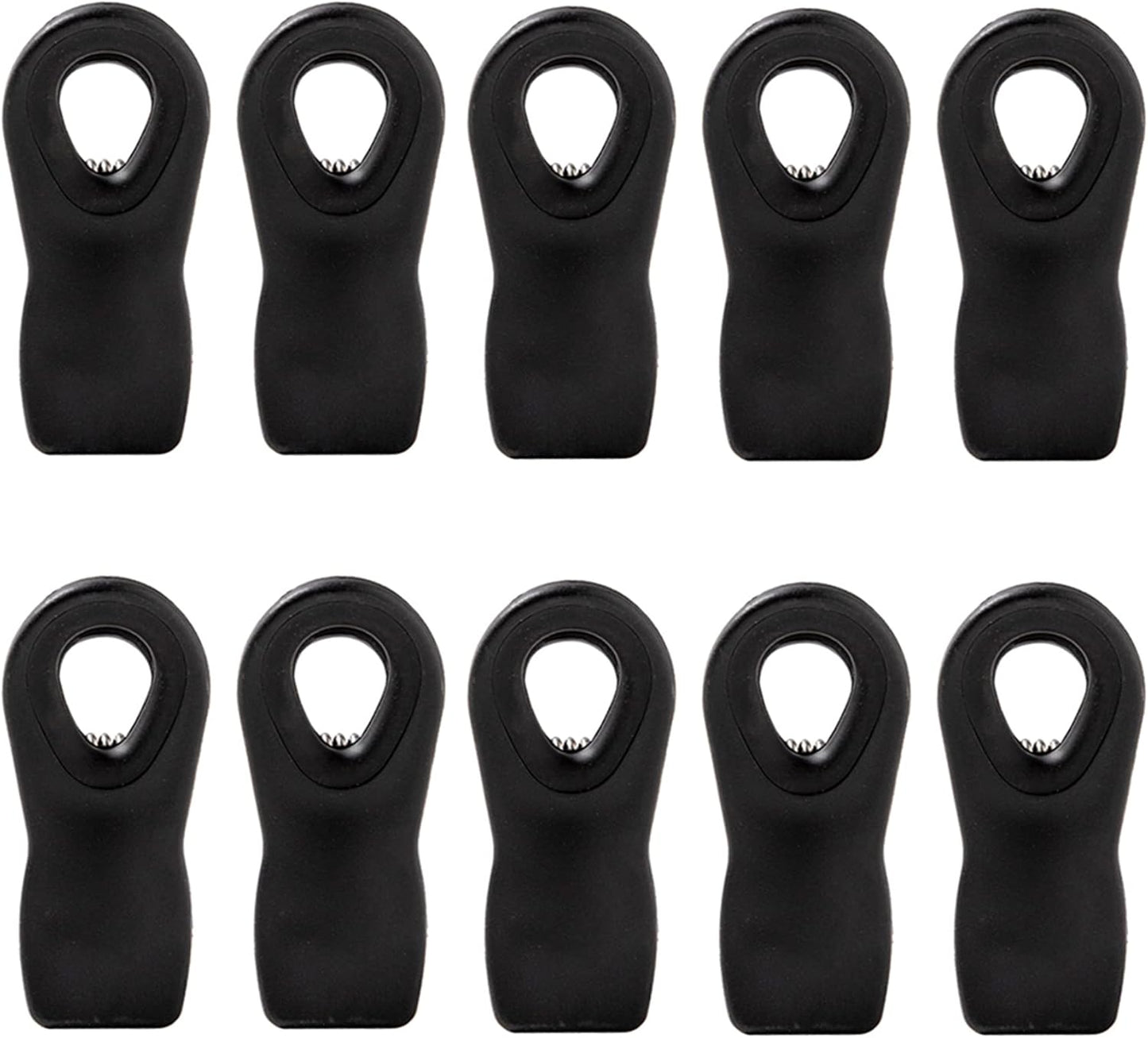 Chip Clips Bag Clips Magnetic Bread Bag Food Package with Silicone Textured Mouth (10pcs Colored)