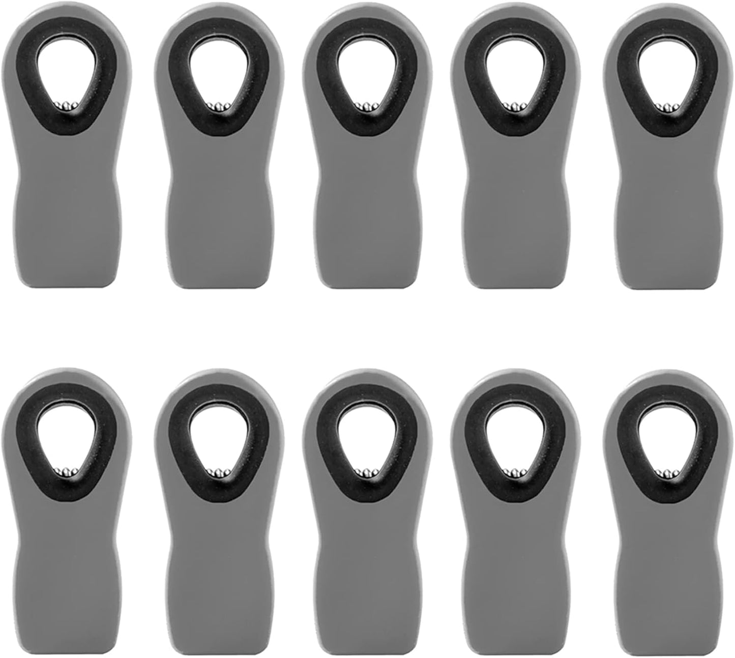 Chip Clips Bag Clips Magnetic Bread Bag Food Package with Silicone Textured Mouth (10pcs Colored)