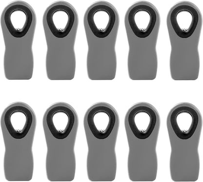 Chip Clips Bag Clips Magnetic Bread Bag Food Package with Silicone Textured Mouth (10pcs Colored)