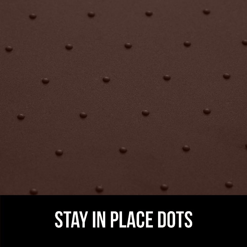 Silicone Coffee Mat, Espresso Machine Bar Accessories, Keep Kitchen Counters Clean, Stays in Place, Waterproof and Heat Resistant Dish Drying Mats, Home Decor Essentials, 11.5x18.5, Black