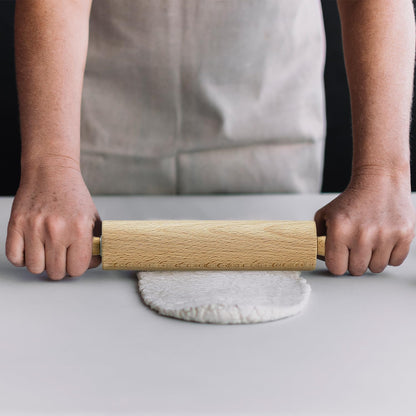 Children’s Classic Wooden Rolling Pin, German Beechwood With Steel Ball Bearings, 7-Inch x 1.5-Inch, Smooth Effortless Rolling For Dough And Pastry