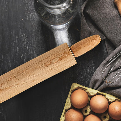 Children’s Classic Wooden Rolling Pin, German Beechwood With Steel Ball Bearings, 7-Inch x 1.5-Inch, Smooth Effortless Rolling For Dough And Pastry