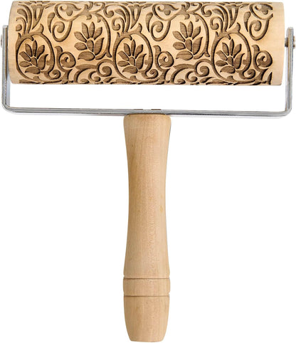 Children’s Classic Wooden Rolling Pin, German Beechwood With Steel Ball Bearings, 7-Inch x 1.5-Inch, Smooth Effortless Rolling For Dough And Pastry