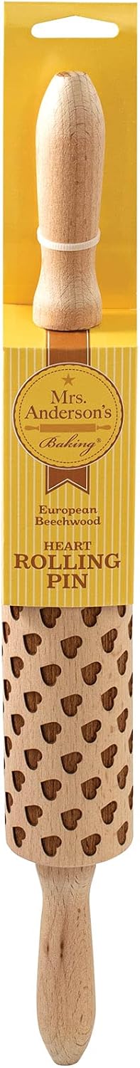Children’s Classic Wooden Rolling Pin, German Beechwood With Steel Ball Bearings, 7-Inch x 1.5-Inch, Smooth Effortless Rolling For Dough And Pastry