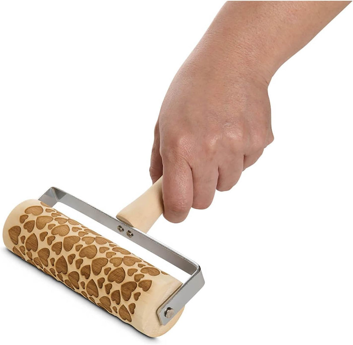 Children’s Classic Wooden Rolling Pin, German Beechwood With Steel Ball Bearings, 7-Inch x 1.5-Inch, Smooth Effortless Rolling For Dough And Pastry