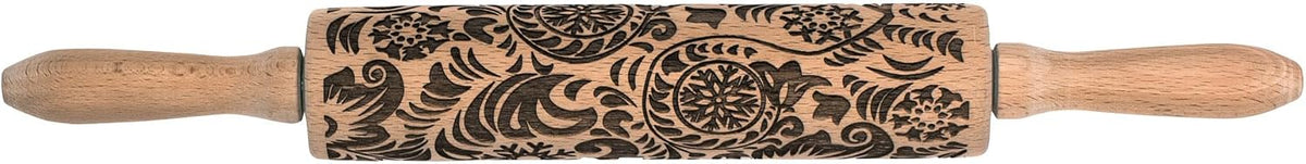 Children’s Classic Wooden Rolling Pin, German Beechwood With Steel Ball Bearings, 7-Inch x 1.5-Inch, Smooth Effortless Rolling For Dough And Pastry
