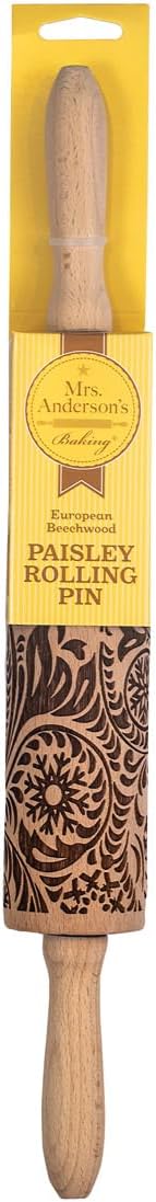 Children’s Classic Wooden Rolling Pin, German Beechwood With Steel Ball Bearings, 7-Inch x 1.5-Inch, Smooth Effortless Rolling For Dough And Pastry
