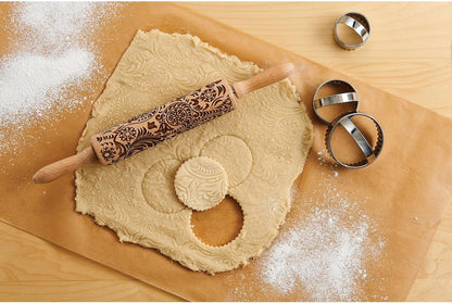 Children’s Classic Wooden Rolling Pin, German Beechwood With Steel Ball Bearings, 7-Inch x 1.5-Inch, Smooth Effortless Rolling For Dough And Pastry