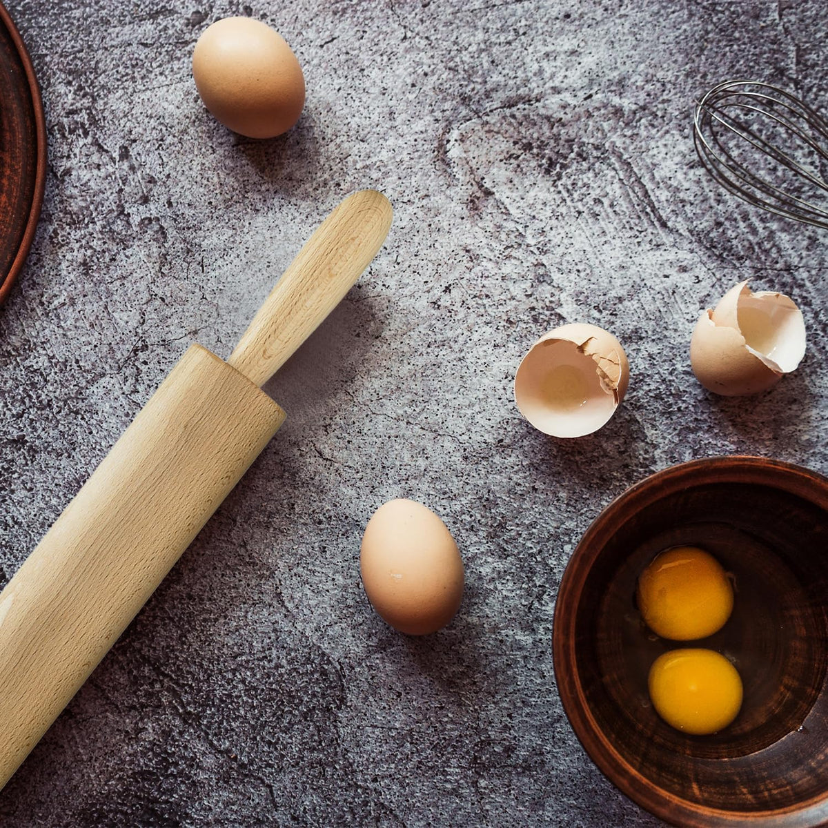 Children’s Classic Wooden Rolling Pin, German Beechwood With Steel Ball Bearings, 7-Inch x 1.5-Inch, Smooth Effortless Rolling For Dough And Pastry