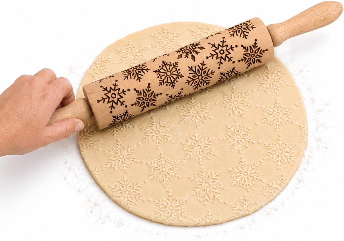Children’s Classic Wooden Rolling Pin, German Beechwood With Steel Ball Bearings, 7-Inch x 1.5-Inch, Smooth Effortless Rolling For Dough And Pastry