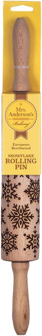 Children’s Classic Wooden Rolling Pin, German Beechwood With Steel Ball Bearings, 7-Inch x 1.5-Inch, Smooth Effortless Rolling For Dough And Pastry