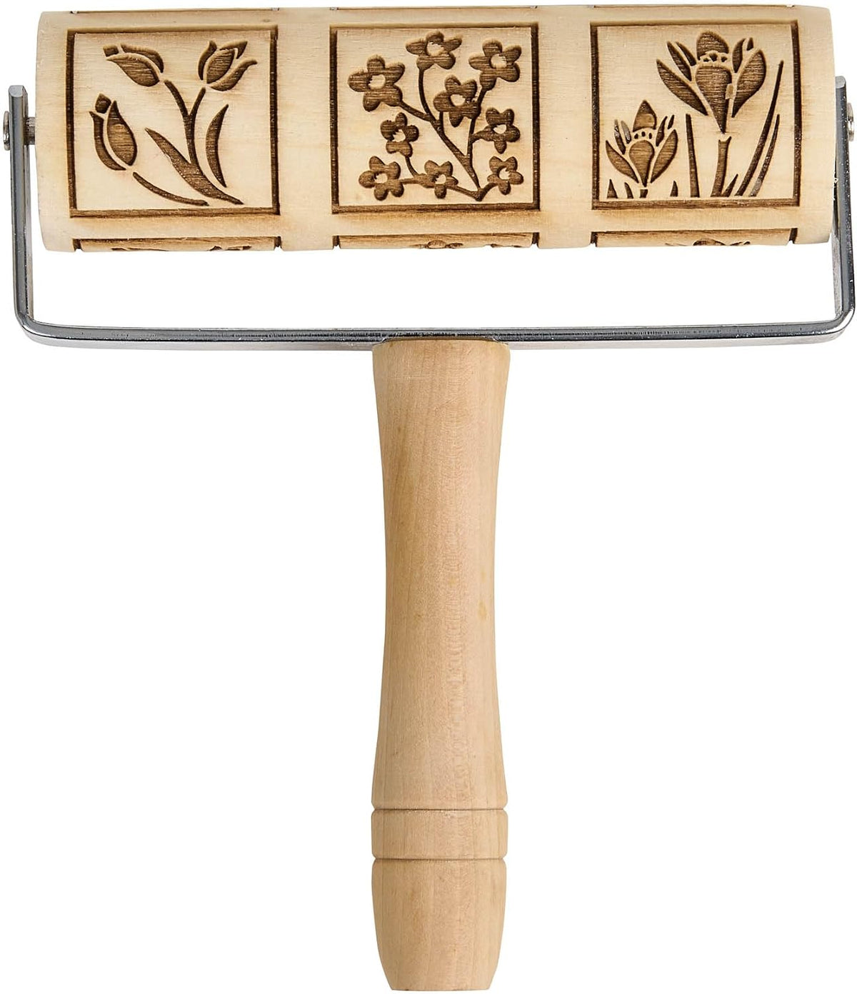 Children’s Classic Wooden Rolling Pin, German Beechwood With Steel Ball Bearings, 7-Inch x 1.5-Inch, Smooth Effortless Rolling For Dough And Pastry