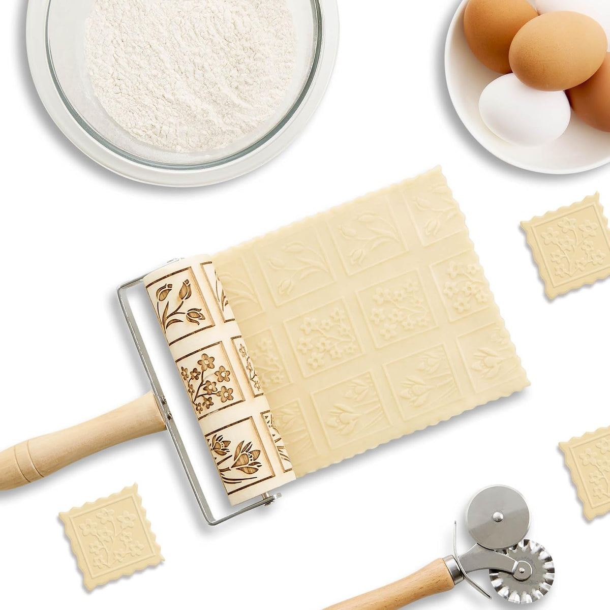 Children’s Classic Wooden Rolling Pin, German Beechwood With Steel Ball Bearings, 7-Inch x 1.5-Inch, Smooth Effortless Rolling For Dough And Pastry