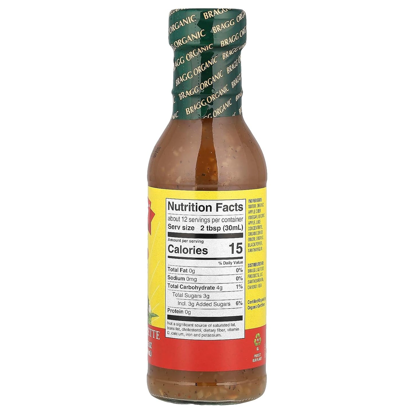 Organic Salad Dressing and Marinade - 12 fl oz | Ginger and Sesame - Gluten-Free Dressing with Apple Cider Vinegar