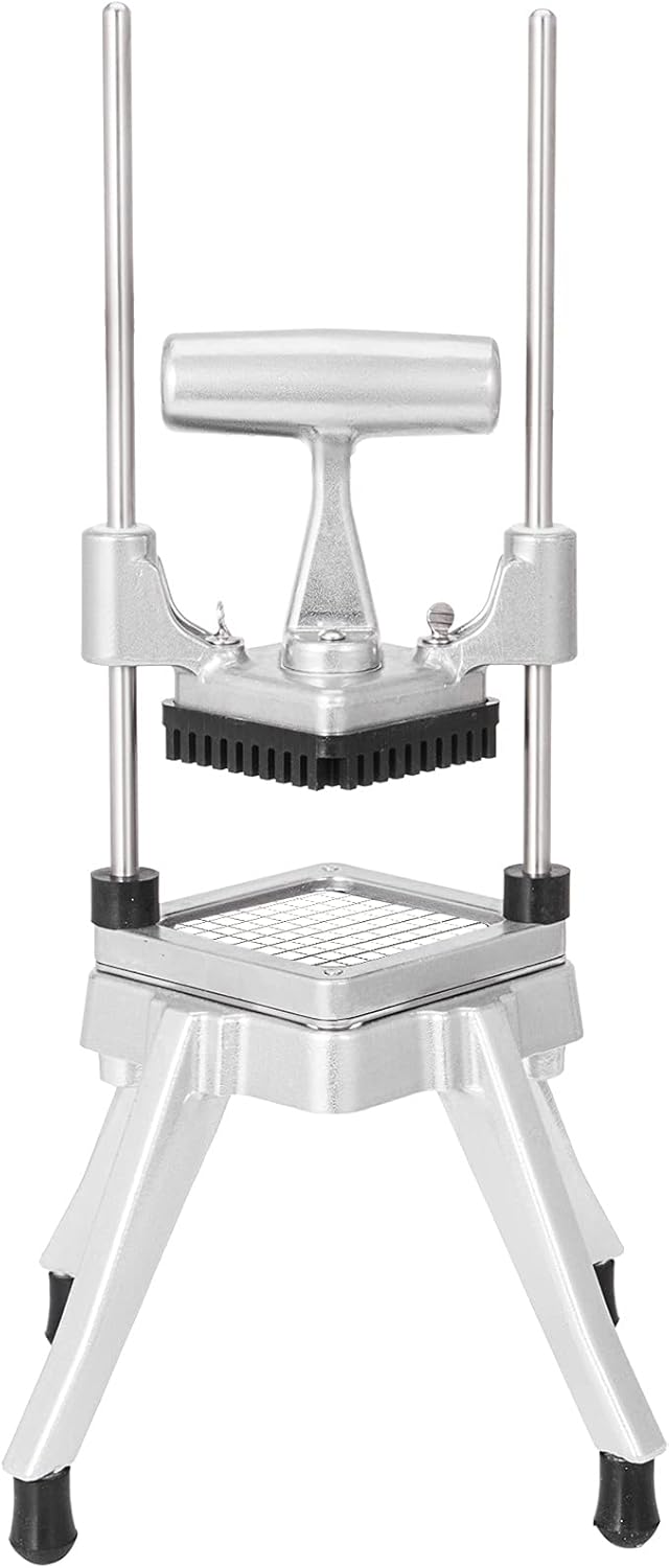 Commercial Chopper with 4 Replacement Blades Commercial Vegetable Chopper Stainless Steel French Fry Cutter Potato Dicer & Slicer Commercial Vegetable Fruit Chopper for Restaurants & Home Kitche