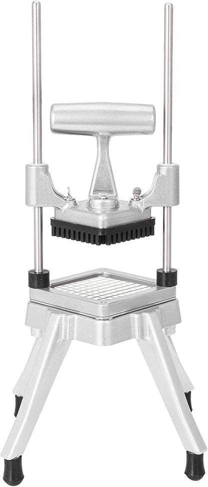 Commercial Chopper with 4 Replacement Blades Commercial Vegetable Chopper Stainless Steel French Fry Cutter Potato Dicer & Slicer Commercial Vegetable Fruit Chopper for Restaurants & Home Kitche