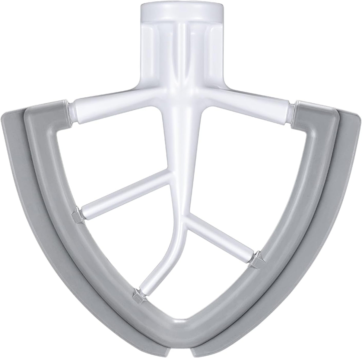 Flex Edge Beater Accessories and Attachments for KitchenAid 6 Quart Bowl-Lift Stand Mixer, Pastry Paddle Attachment for Kitchenaid, Dishwasher Safe, White