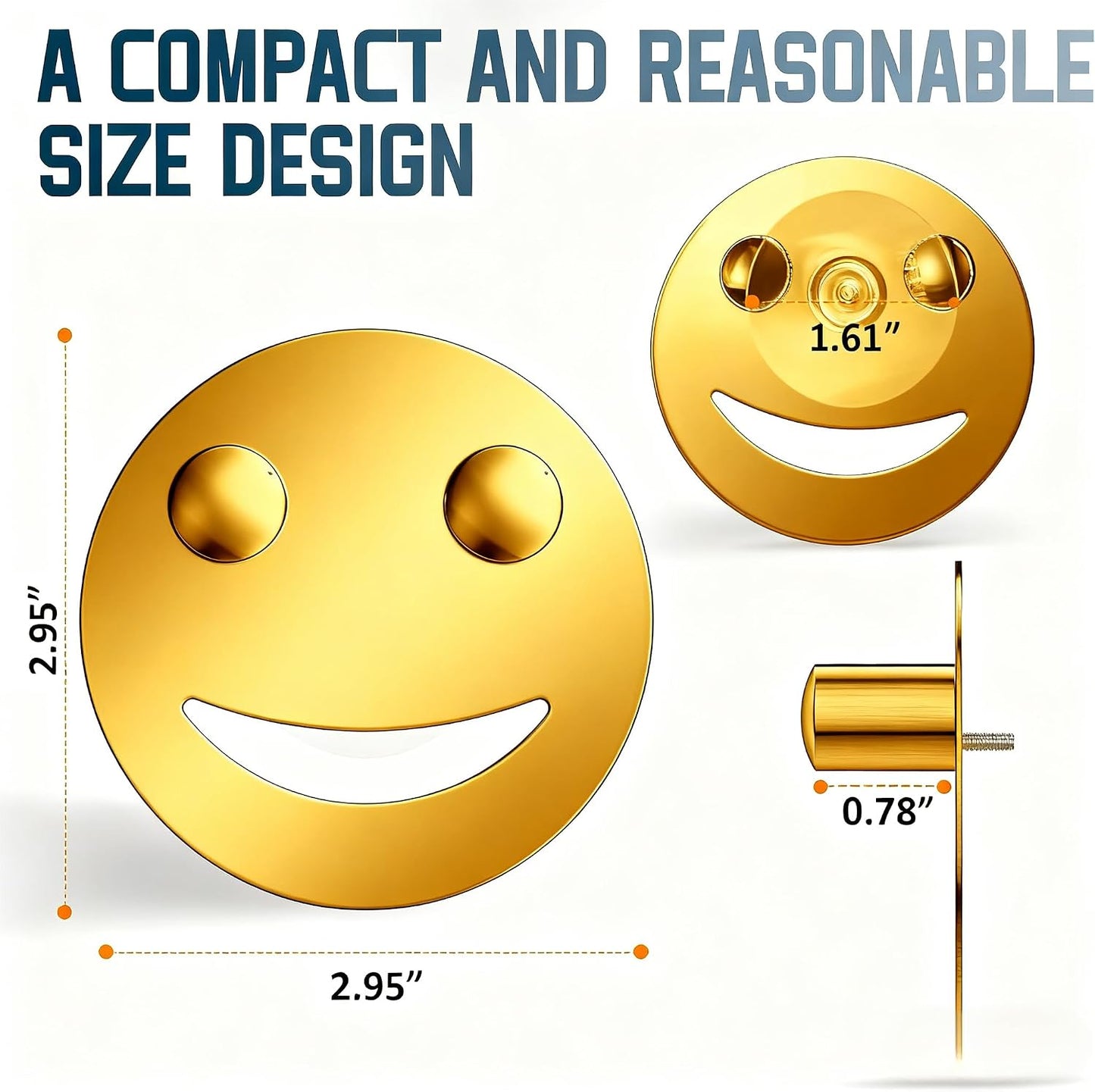 Stainless Steel Smiley Face Dish Sponge Holder, Silver Sink Caddy Organizer Storage with Suction Cup for Kitchen, Rv Apartment Kitchen Accessories Decor Scrubber