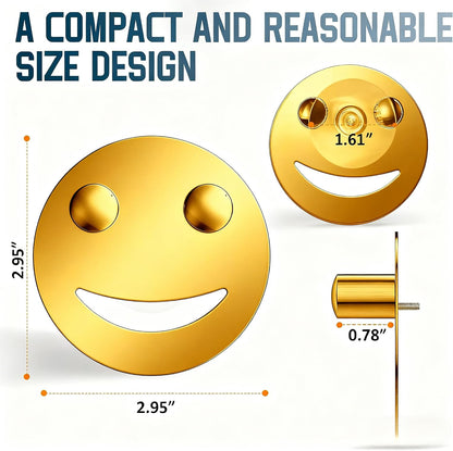 Stainless Steel Smiley Face Dish Sponge Holder, Silver Sink Caddy Organizer Storage with Suction Cup for Kitchen, Rv Apartment Kitchen Accessories Decor Scrubber