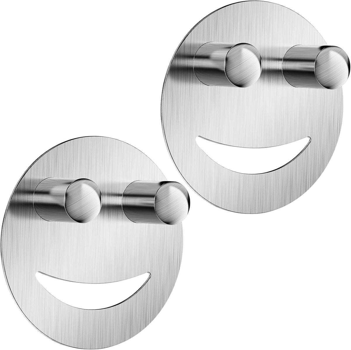 Stainless Steel Smiley Face Dish Sponge Holder, Silver Sink Caddy Organizer Storage with Suction Cup for Kitchen, Rv Apartment Kitchen Accessories Decor Scrubber