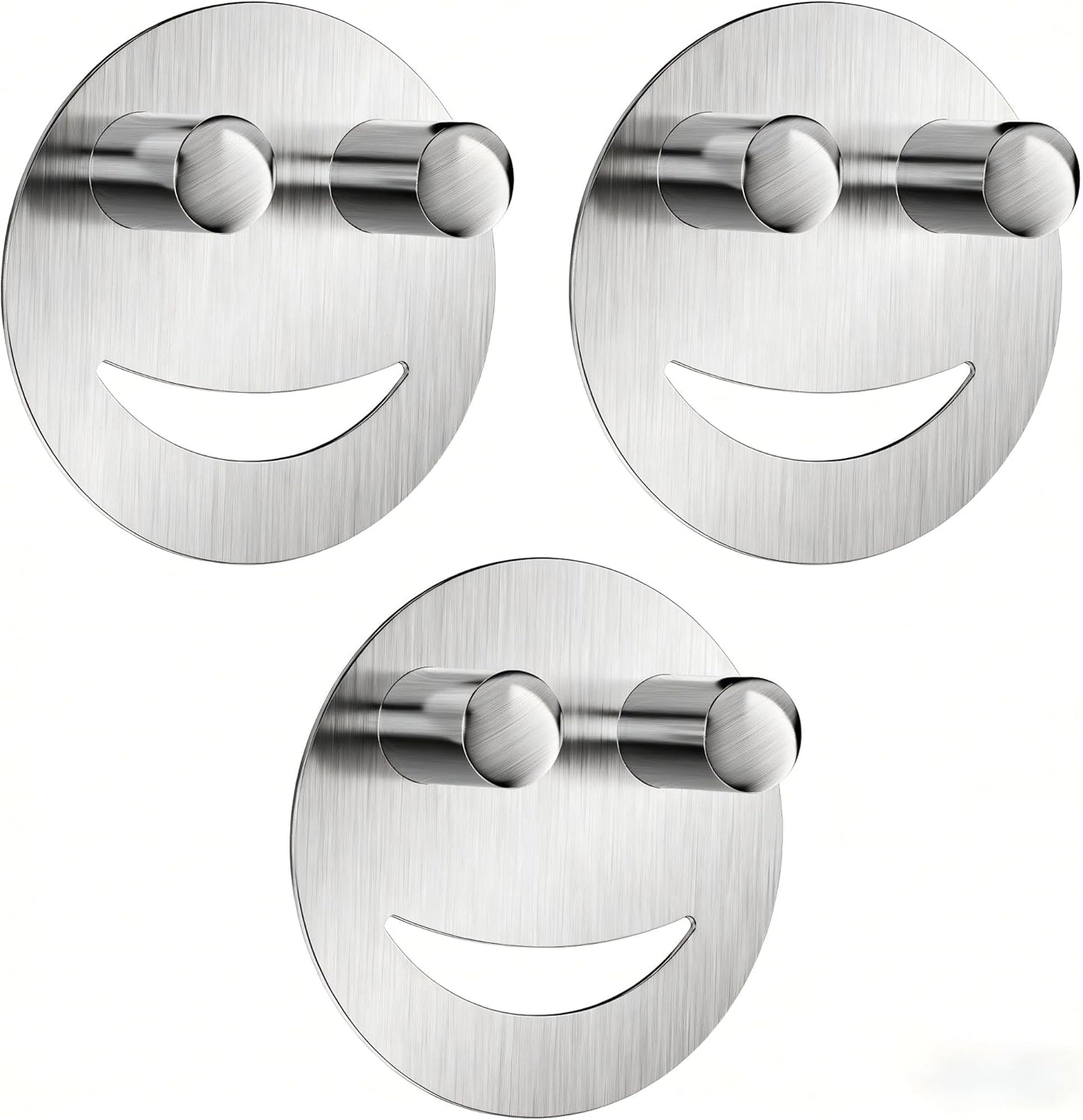 Stainless Steel Smiley Face Dish Sponge Holder, Silver Sink Caddy Organizer Storage with Suction Cup for Kitchen, Rv Apartment Kitchen Accessories Decor Scrubber