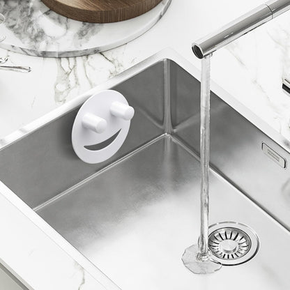 Stainless Steel Smiley Face Dish Sponge Holder, Silver Sink Caddy Organizer Storage with Suction Cup for Kitchen, Rv Apartment Kitchen Accessories Decor Scrubber