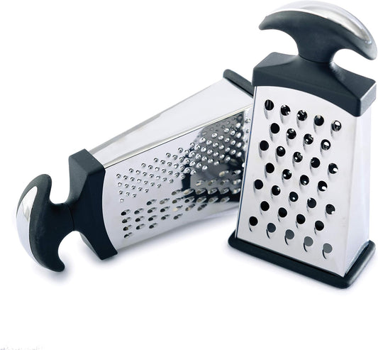 Mini Grip-EZ Slim Grater with 3 Surfaces, Silver