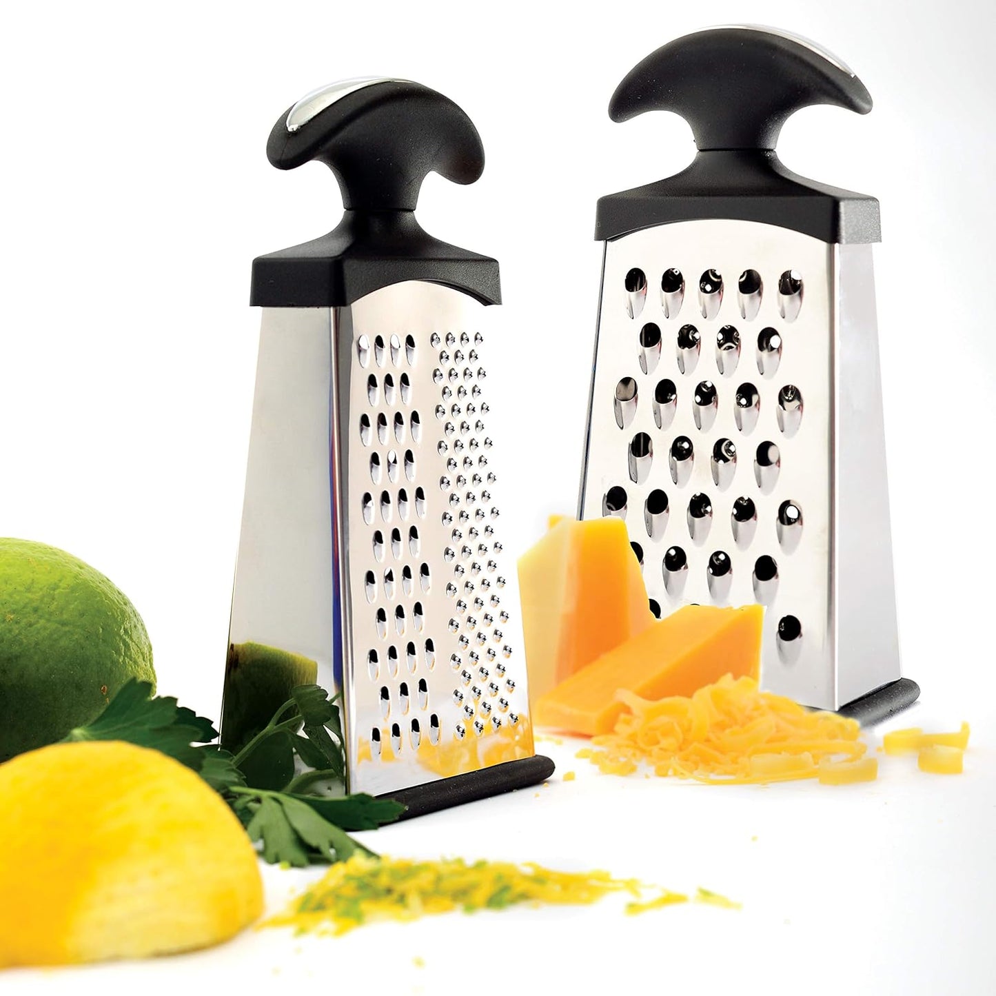 Mini Grip-EZ Slim Grater with 3 Surfaces, Silver