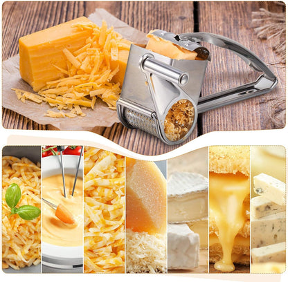 Rotary Cheese Grater Stainless Steel Handheld