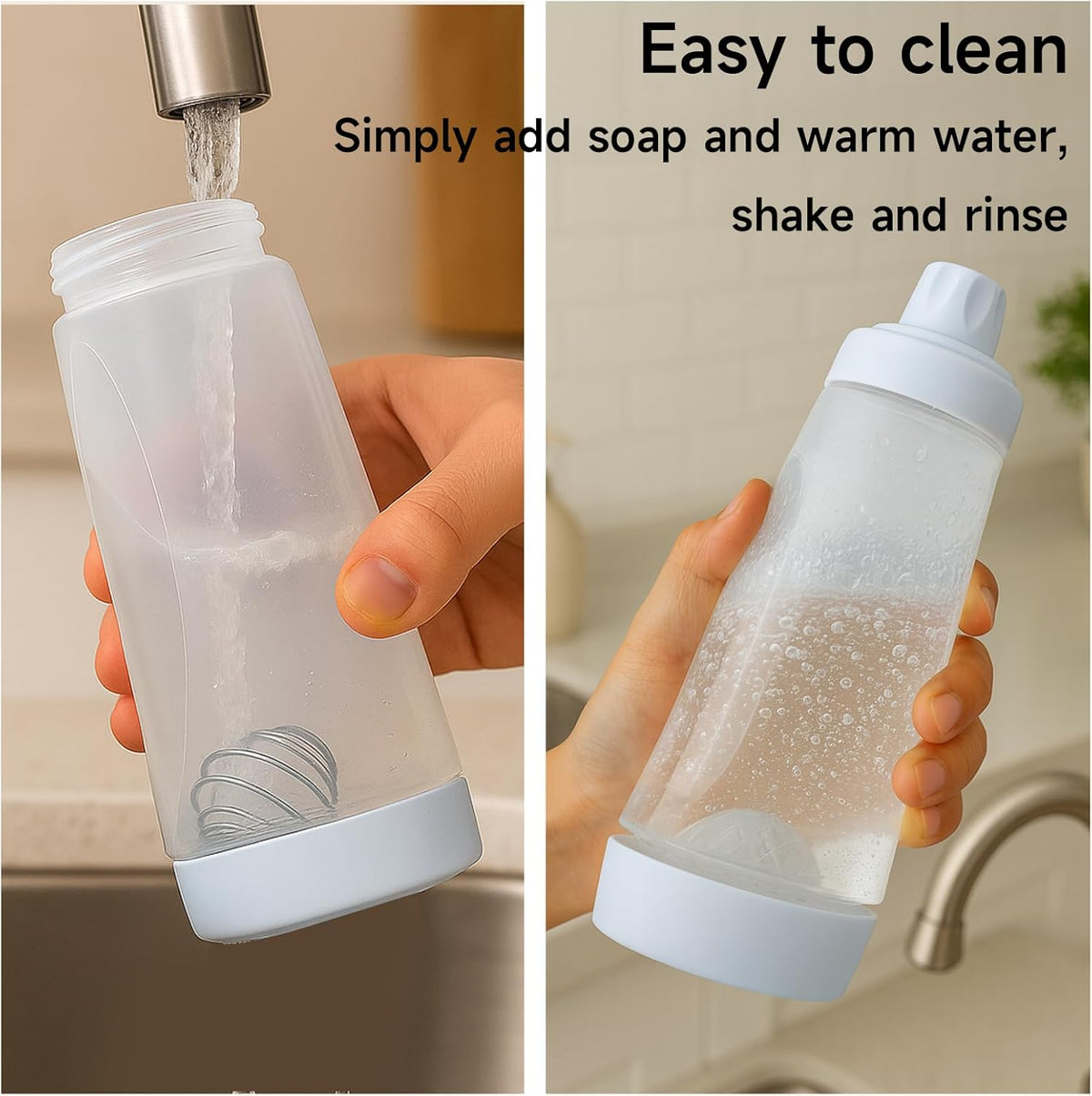 Pancake Batter Dispenser Bottle, Whiskware Pancake Batter Bispenser | Batter Bottle with BlenderBall Wire Whisk, Pancake Batter Dispenser for Pancakes, Crepes, Waffle, Muffins, Cupcakes
