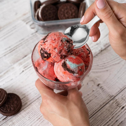 304 Stainless Spoons for Canisters, 3 PCS Short Handle Spoons, Silver Mini Scoops, Thickened Small Round Spoon, Small Coffee Scoops Candy Scoops for Salt Sugar Condiments Tea Desserts Coffee