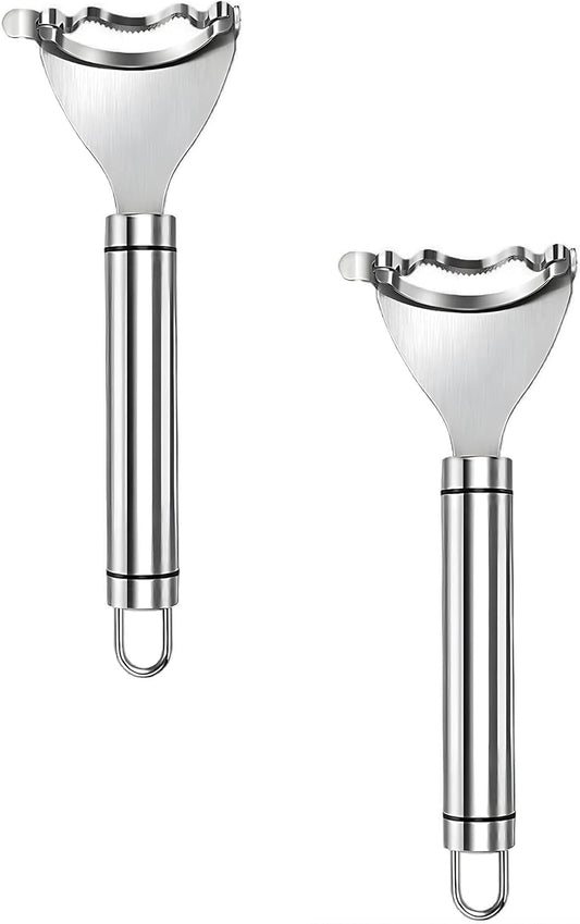 2-Piece Stainless Steel Corn Peeler Set - Quick Corn Kernel Stripper & Cob Thresher Tool for Kitchen
