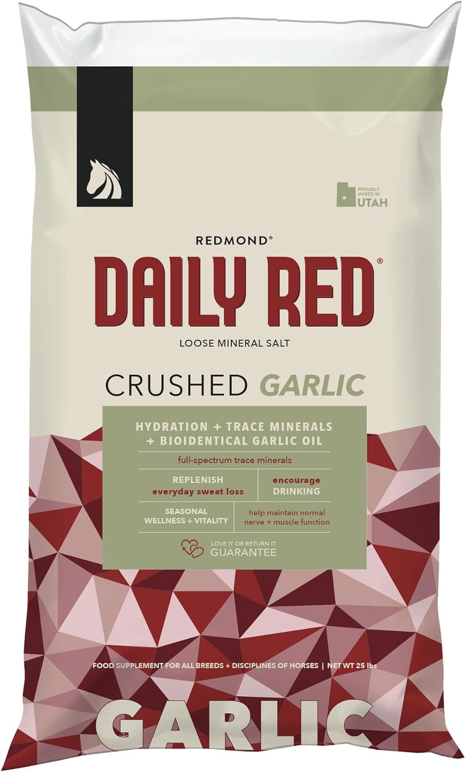 Daily Red Crushed Garlic | Horse Minerals & Vitamins Supplement | Garlic for Horses