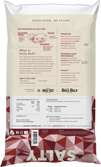 Daily Red Crushed Garlic | Horse Minerals & Vitamins Supplement | Garlic for Horses