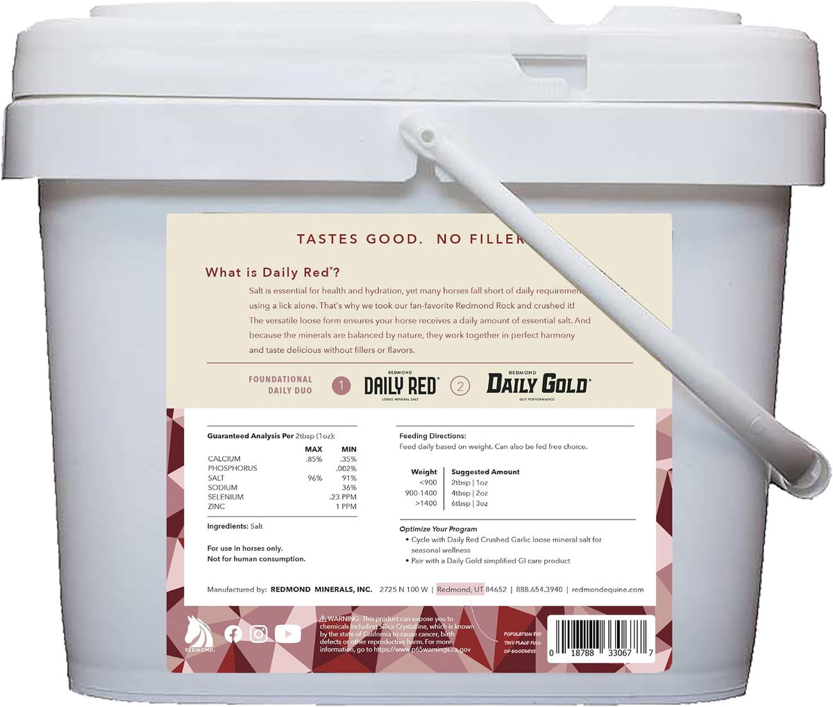 Daily Red Crushed Garlic | Horse Minerals & Vitamins Supplement | Garlic for Horses
