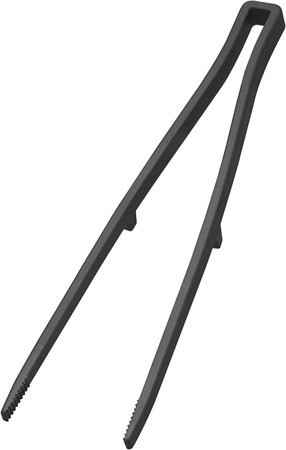 Home Silicone Kitchen Tongs, Silicone, No Assembly Req., Black | Silicone kitchen utensils designed to stay off countertops. Floating design keeps surfaces clean. Durable, easy to clean.