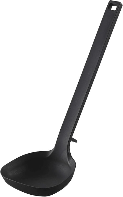 Home Silicone Kitchen Tongs, Silicone, No Assembly Req., Black | Silicone kitchen utensils designed to stay off countertops. Floating design keeps surfaces clean. Durable, easy to clean.