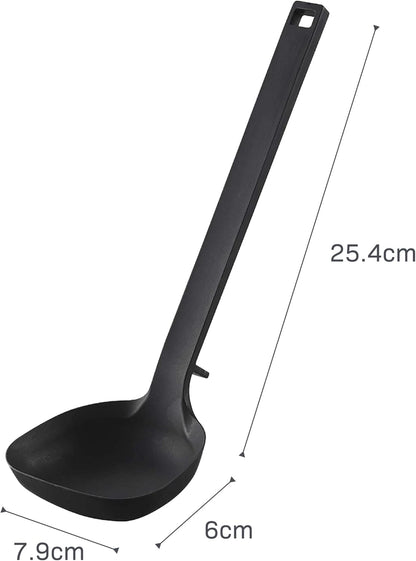 Home Silicone Kitchen Tongs, Silicone, No Assembly Req., Black | Silicone kitchen utensils designed to stay off countertops. Floating design keeps surfaces clean. Durable, easy to clean.