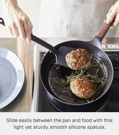 Home Silicone Kitchen Tongs, Silicone, No Assembly Req., Black | Silicone kitchen utensils designed to stay off countertops. Floating design keeps surfaces clean. Durable, easy to clean.