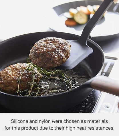 Home Silicone Kitchen Tongs, Silicone, No Assembly Req., Black | Silicone kitchen utensils designed to stay off countertops. Floating design keeps surfaces clean. Durable, easy to clean.