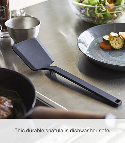 Home Silicone Kitchen Tongs, Silicone, No Assembly Req., Black | Silicone kitchen utensils designed to stay off countertops. Floating design keeps surfaces clean. Durable, easy to clean.