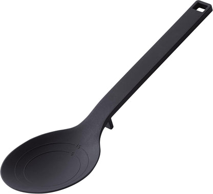 Home Silicone Kitchen Tongs, Silicone, No Assembly Req., Black | Silicone kitchen utensils designed to stay off countertops. Floating design keeps surfaces clean. Durable, easy to clean.