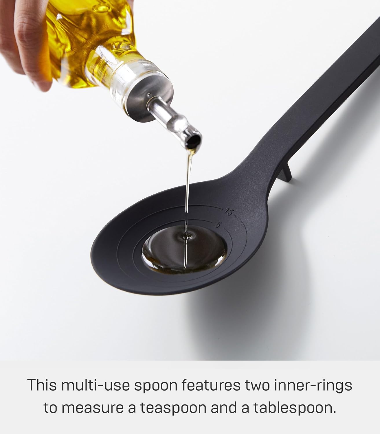 Home Silicone Kitchen Tongs, Silicone, No Assembly Req., Black | Silicone kitchen utensils designed to stay off countertops. Floating design keeps surfaces clean. Durable, easy to clean.