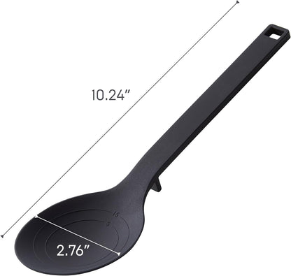 Home Silicone Kitchen Tongs, Silicone, No Assembly Req., Black | Silicone kitchen utensils designed to stay off countertops. Floating design keeps surfaces clean. Durable, easy to clean.